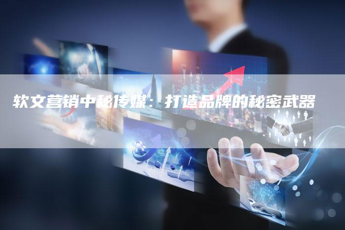 软文营销中秘传媒：打造品牌的秘密武器