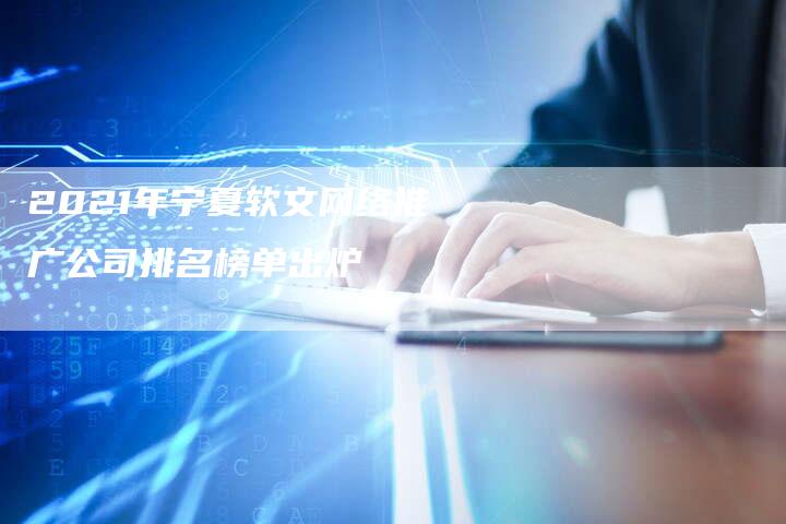 2021年宁夏软文网络推广公司排名榜单出炉